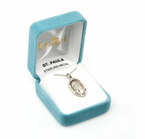 Patron Saint Paula Oval Sterling Silver Medal - Image 4