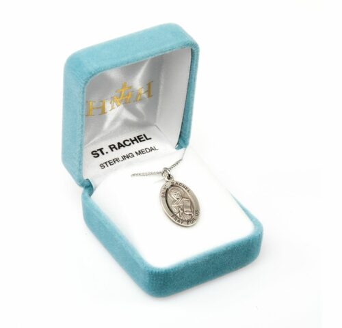 Patron Saint Rachel Oval Sterling Silver Medal - Image 4