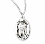 Patron Saint Susan Oval Sterling Silver Medal