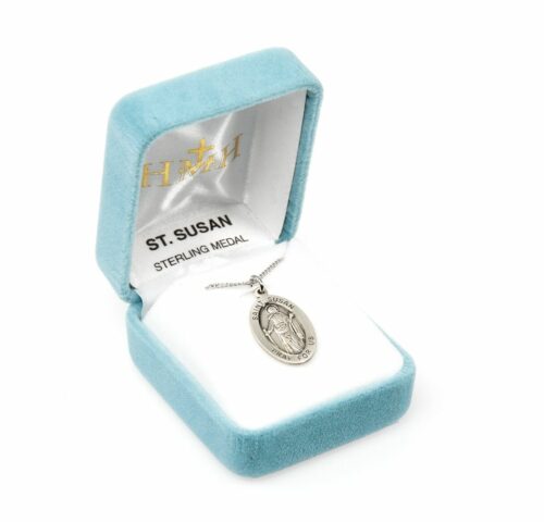 Patron Saint Susan Oval Sterling Silver Medal - Image 4