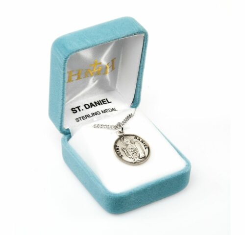 Patron Saint Daniel Round Sterling Silver Medal - Image 4