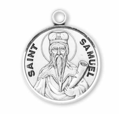 Patron Saint Samuel Round Sterling Silver Medal - Image 2