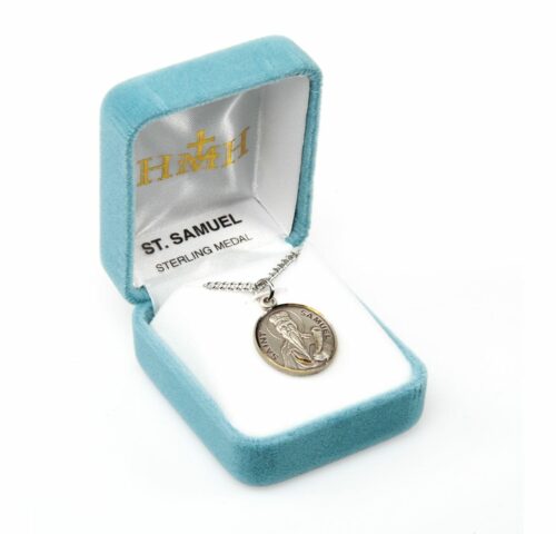 Patron Saint Samuel Round Sterling Silver Medal - Image 4