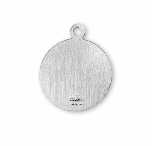 Patron Saint Barbara Round Sterling Silver Medal - Image 2