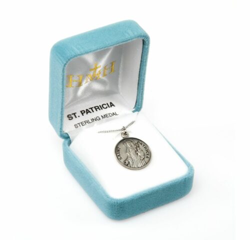 Patron Saint Patricia Round Sterling Silver Medal - Image 3