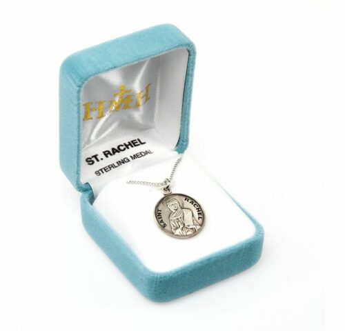 Patron Saint Rachel Round Sterling Silver Medal - Image 4