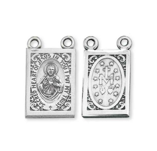 Sterling Silver Two Piece Miraculous Medals - Image 3
