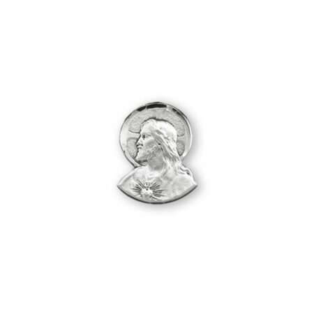 Sterling Silver Heart Shape Baby Miraculous Medal