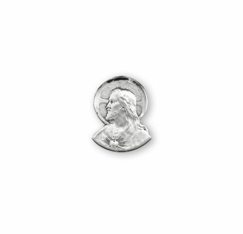 Sterling Silver Heart Shape Baby Miraculous Medal