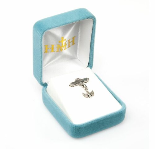 Sterling Silver Baby Holy Spirit Medal on a Bar Pin - Image 2