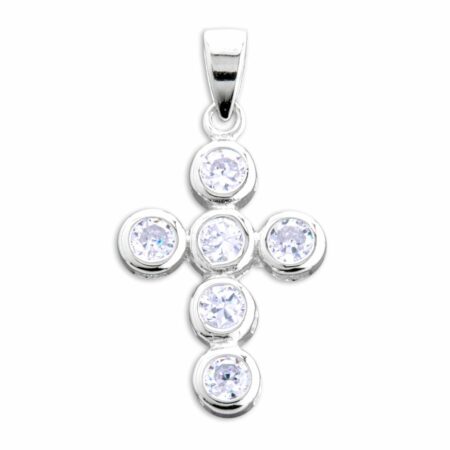 Sterling Silver Cubic Zirconia Cross