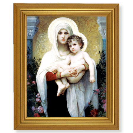 Madonna and Child Gold Framed Art