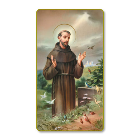 Saint Francis of Assisi Paper Holy Card - 100 Pack