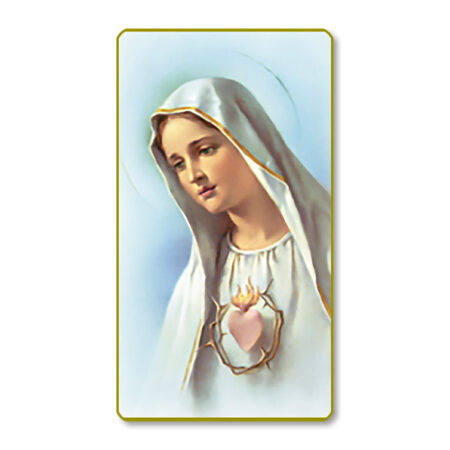 Immaculate Heart of Mary Paper Paper Holy Card - 100 Pack