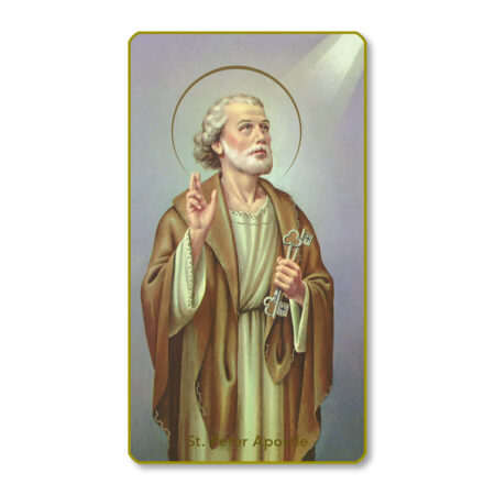 Saint Peter the Apostle Paper Holy Card - 100 Pack