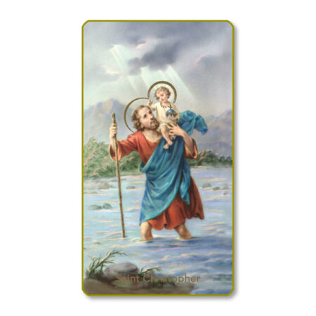 Saint Christopher Prayer Card - 100 Pack