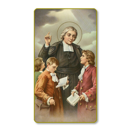 St John Baptist De La Salle Paper Holy Card - 100 Pack