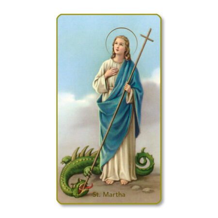 Saint Martha Paper Holy Card - 100 Pack