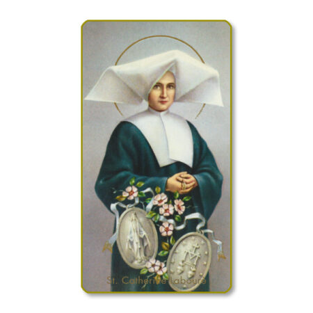 Saint Catherine Laboure Paper Holy Card - 100 Pack