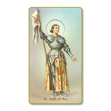 Saint Joan of Arc Paper Holy Card - 100 Pack