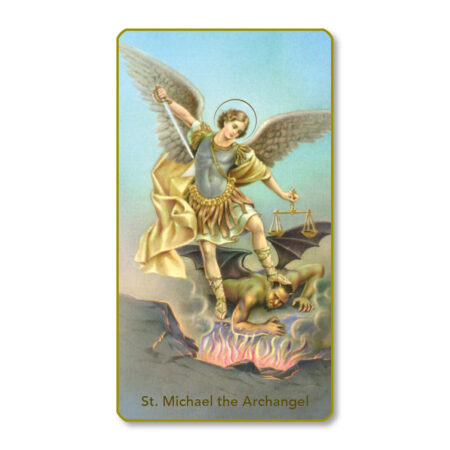 Saint Michael the Archangel Paper Holy Card - 100 Pack