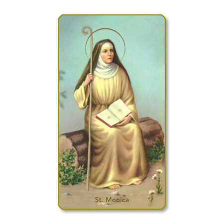 Saint Monica Paper Holy Card - 100 Pack