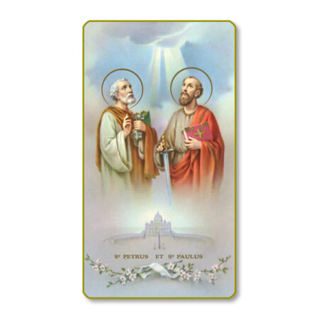Saints Peter and Paul Paper Holy Card - 100 Pack