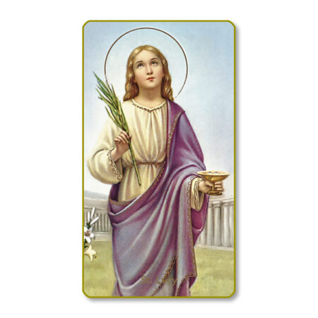 Saint Lucy Paper Holy Card - 100 Pack