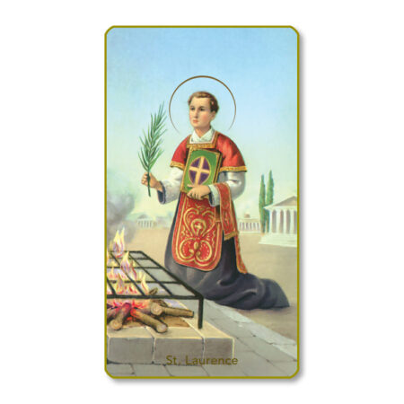Saint LawrencePaper Holy Card - 100 Pack