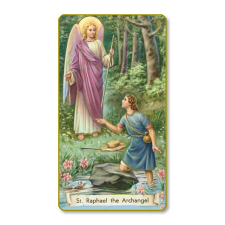 Saint Raphael the Archangel Paper Holy Card - 100 Pack