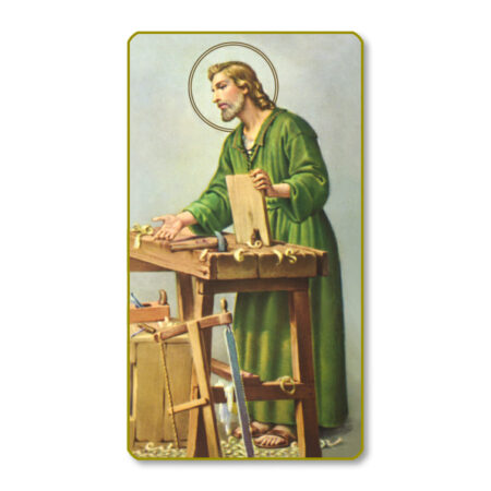 Saint Joseph the Worker Paper Holy Card - 100 Pack