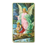 Guardian Angel Crossing the Bridge Paper Holy Card - 100 Pack