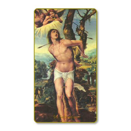 Saint Sebastian Paper Holy Card - 100 Pack