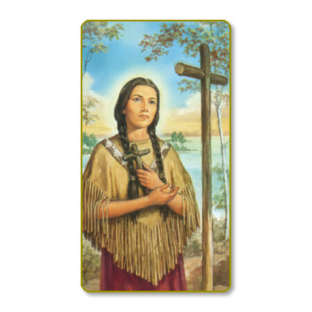 Kateri Tekakwitha Paper Holy Card - 100 Pack