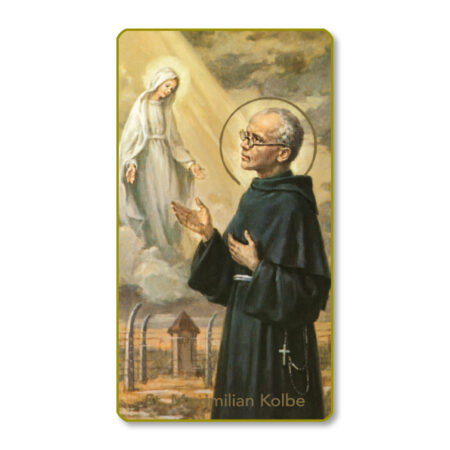 Saint Maximilian Kolbe Paper Holy Card - 100 Pack