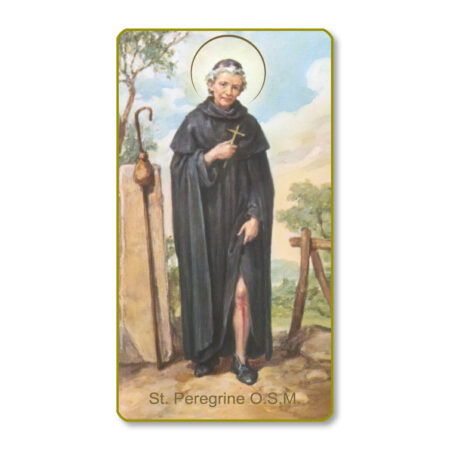 Saint Peregrine Paper Holy Card - 100 Pack