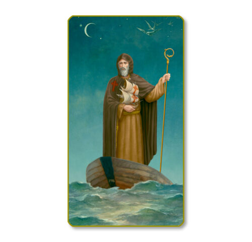 Saint Brendan Paper Holy Card - 100 Pack