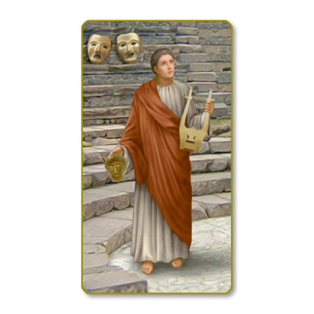 Saint Genesius Paper Holy Card - 100 Pack