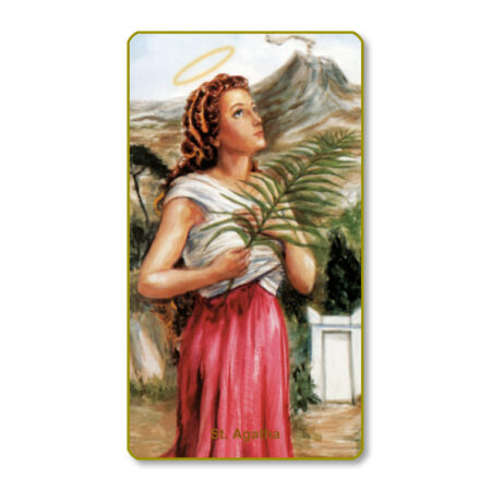Saint Agatha Prayer Card - 100 Pack