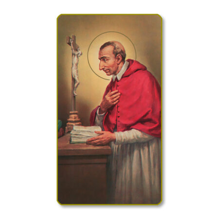 Saint Charles Borromeo Paper Holy Card - 100 Pack