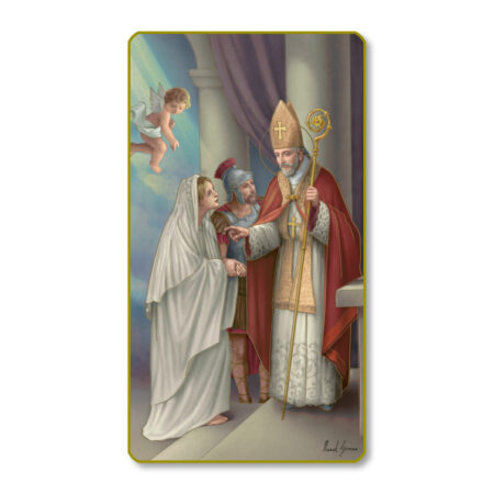 Saint Valentine Paper Holy Card - 100 Pack