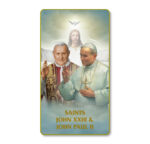 Saint John Paul II and Saint John XXIII Paper Holy Card - 100 Pack