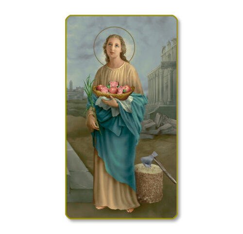Saint Dorothy Paper Holy Card - 100 Pack