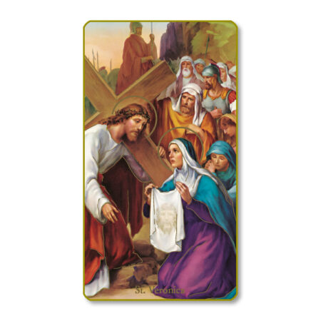 Saint Veronica Paper Holy Card - 100 Pack
