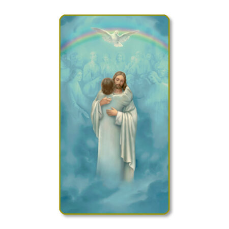 Christ Welcoming Home Paper Holy Card - 100 Pack