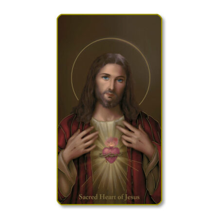 Sacred Heart of Jesus Paper Holy Card - 100 Pack