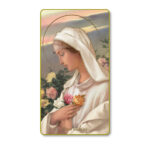 Rosa Mystica Paper Holy Card - 100 Pack