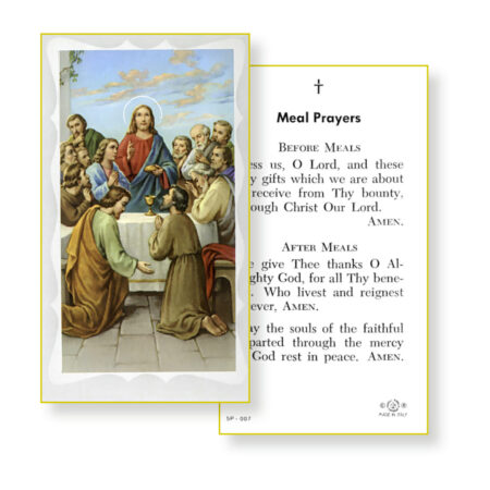 Meal Prayers Holy Card - 100 Pack