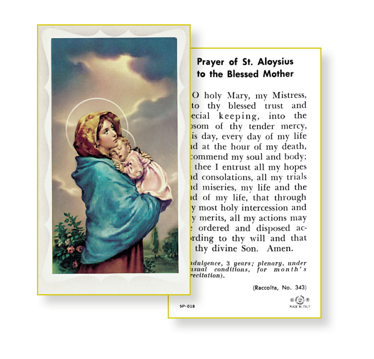 Prayer To The Blessed Mother Holy Card - 100 Pack - Buy Religious ...