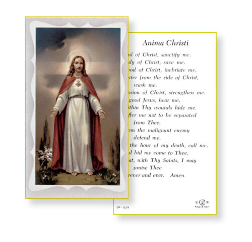 Anima Christi Holy Card - 100 Pack